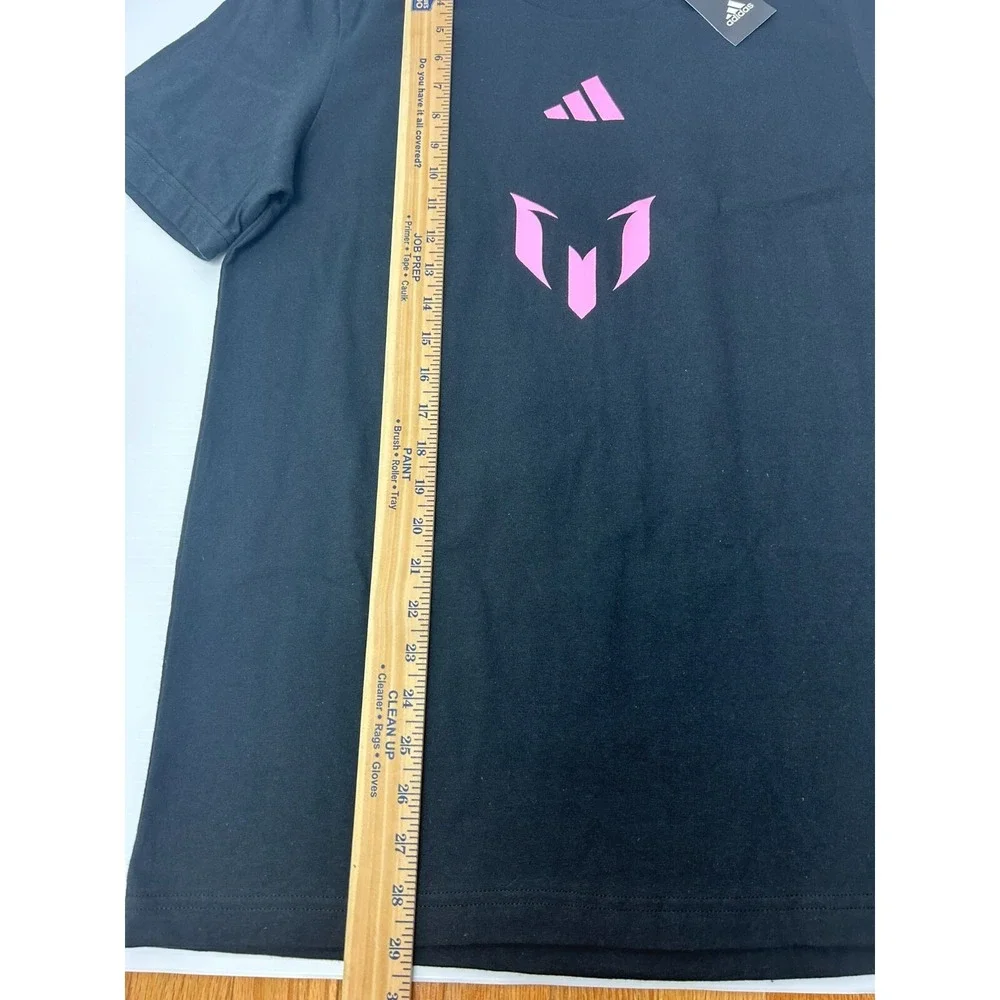Adidas Adult Size Medium Inter Miami CF Messi #10 Unveil Black T-Shirt